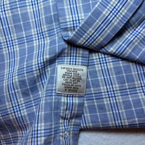 Peter Millar Mens M Crown Multicolor Plaid Long Sleeve Button Up Shirt - Picture 4 of 7